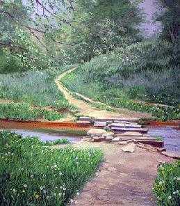 Wyming Brook - Acrylic by Isabel Blincow